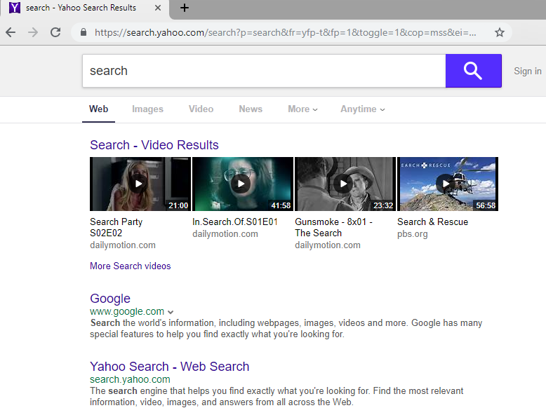 remove Yahoo Search from Mac