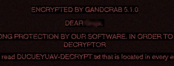 remove GANDCRAB 5.1.0 ransomware