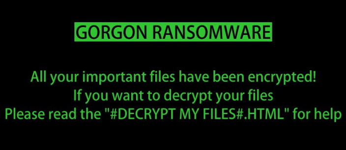 remove Gorgon ransomware