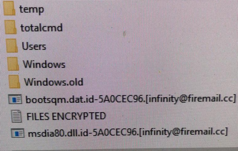 remove Infinity@firemail.cc Ransomware