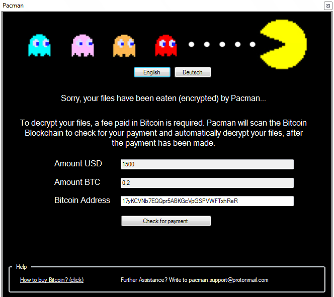 remove Pacman ransomware