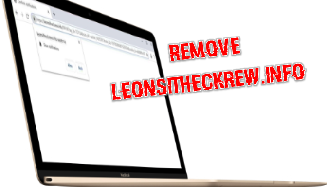  remove Leonsitheckrew.info pop-ups