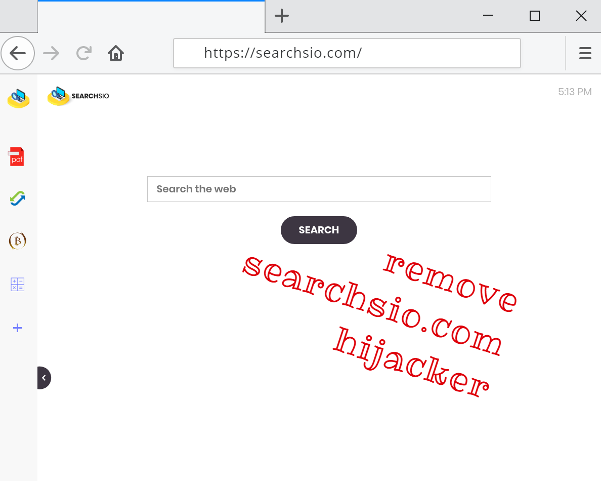  remove Searchsio.com search