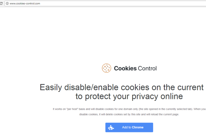 How to remove Cookies Control Extension