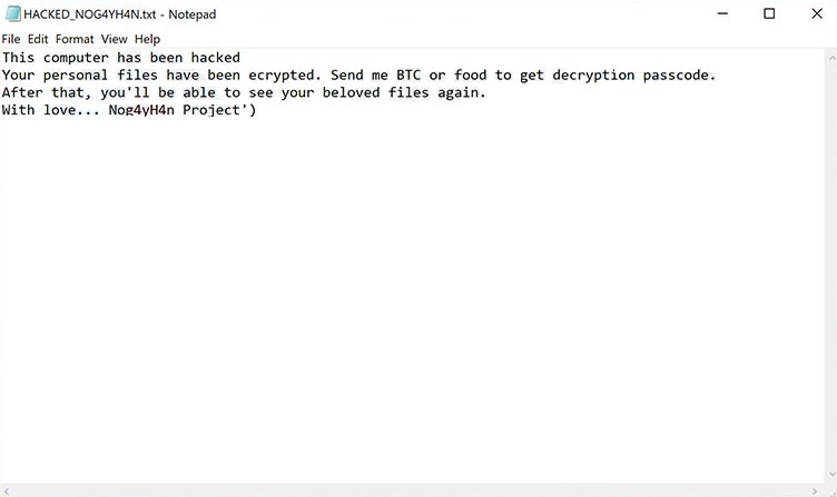 How to remove Nog4yH4n ransomware and decrypt .locked files