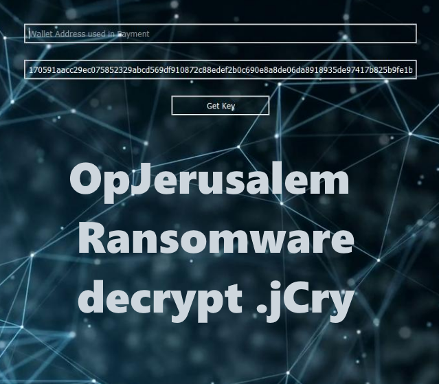 How to remove OpJerusalem Ransomware and decrypt .jcry files