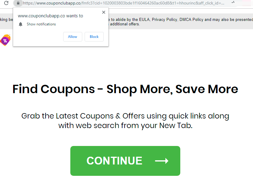 How to remove Couponclubapp.co