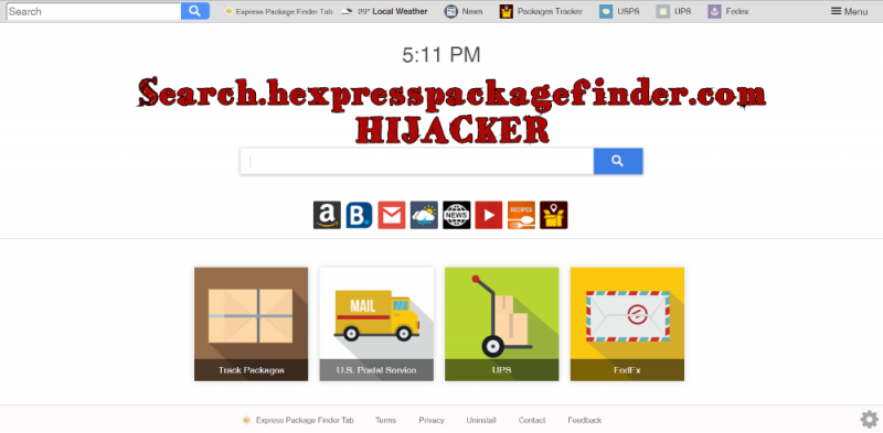 How to remove Search.hexpresspackagefinder.com