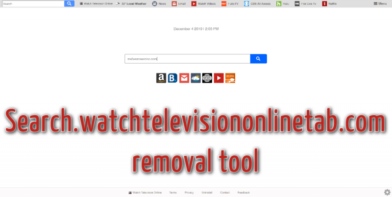 How to remove Search.watchtelevisiononlinetab.com