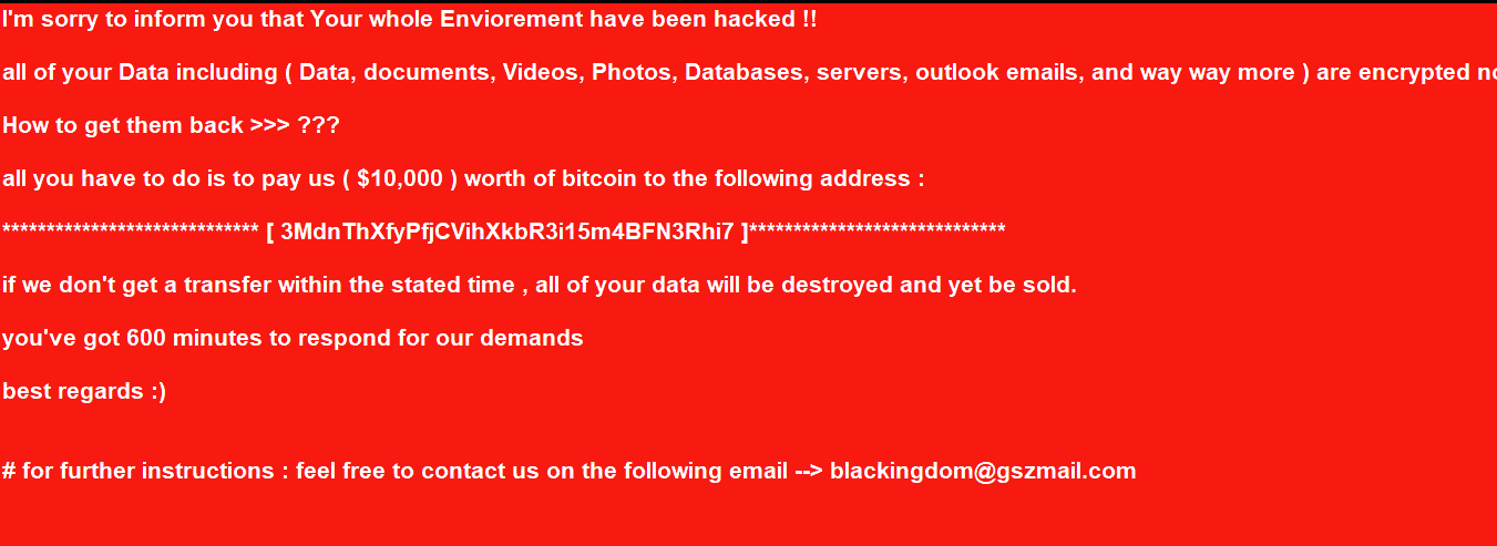 remove BlackKingdom ransomware