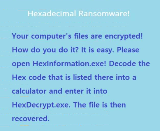 decrypt .Hexadecimal files