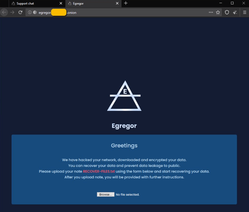 remove Egregor ransomware