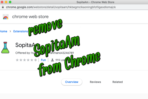 How to remove SopitaAm from Google Chrome