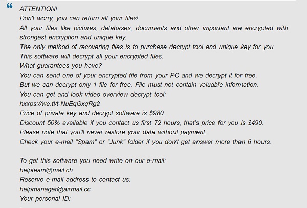 remove enfp ransomware