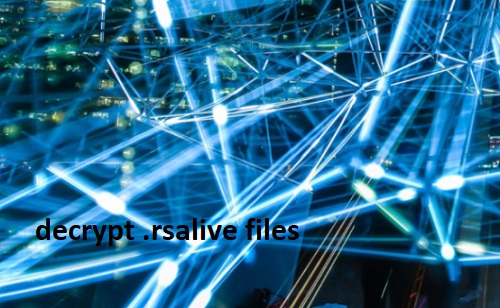 How to remove Rsalive ransomware and decrypt .rsalive files