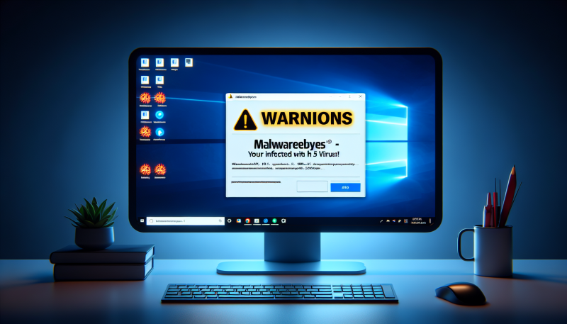 malwarebytes - your pc is infected with 5 viruses! ads