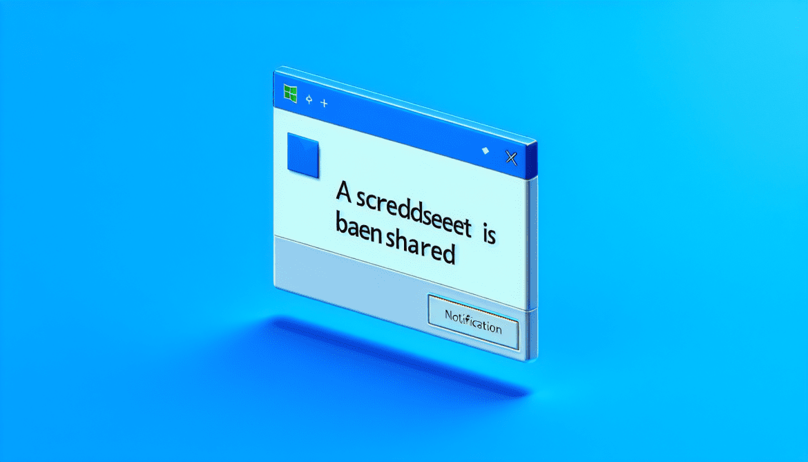 How to remove A Spreadsheet Has Been Shared pop-ups