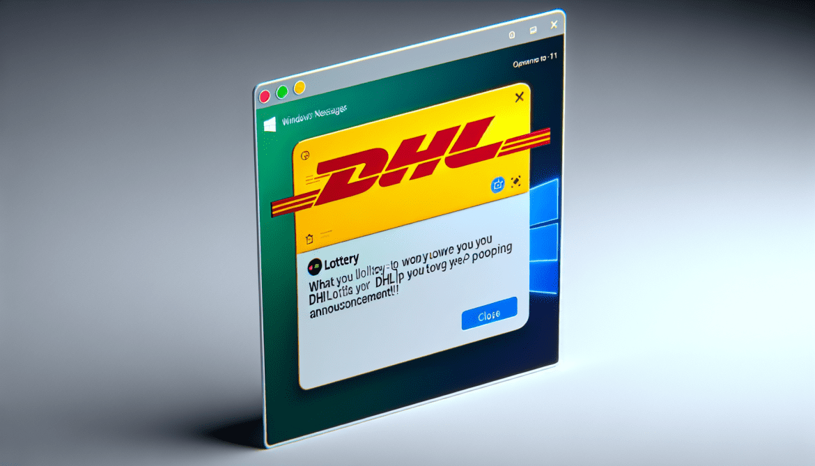 How to remove DHL Lottery pop-ups
