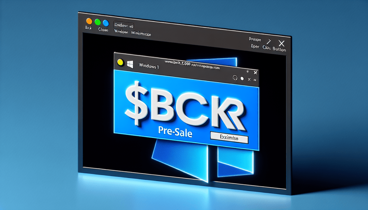 How to remove $BCKR PRE-SALE pop-ups