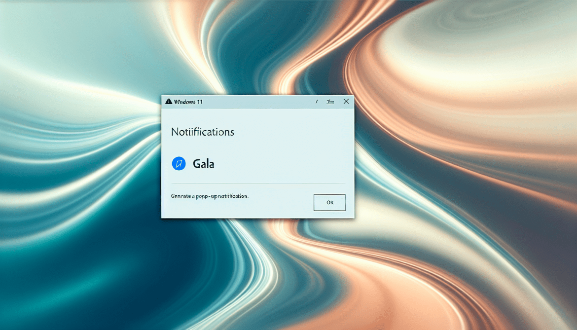 How to remove GALA pop-ups