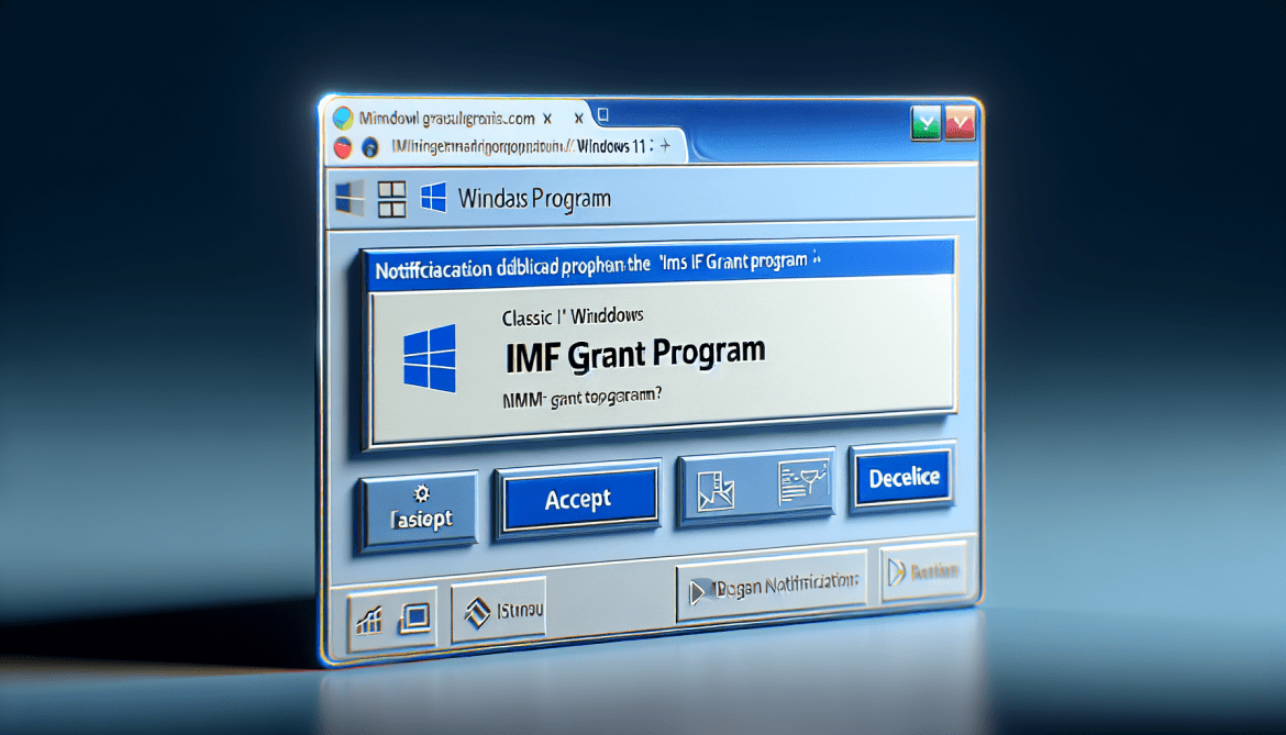 How to remove IMF Grant Program pop-ups