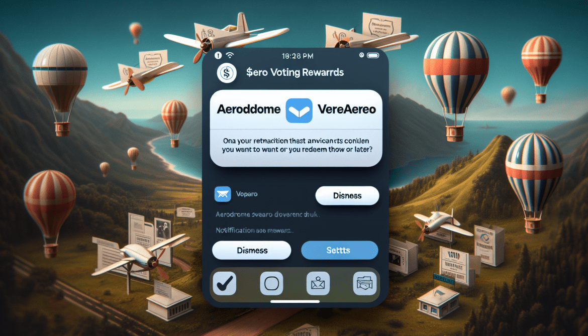 How to remove Aerodrome $veAERO Voting Rewards pop-ups