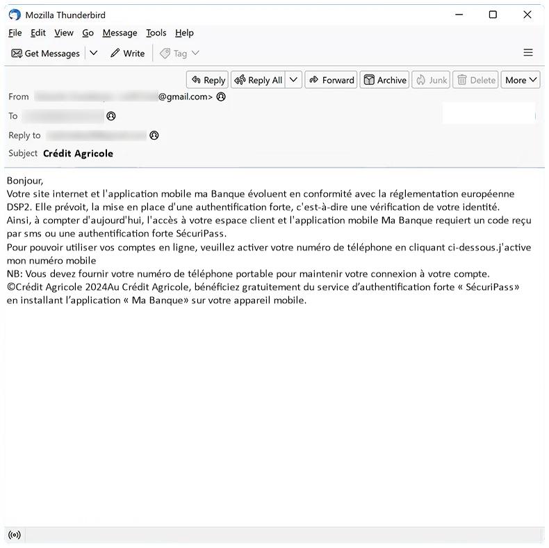 How to stop Crédit Agricole email scam