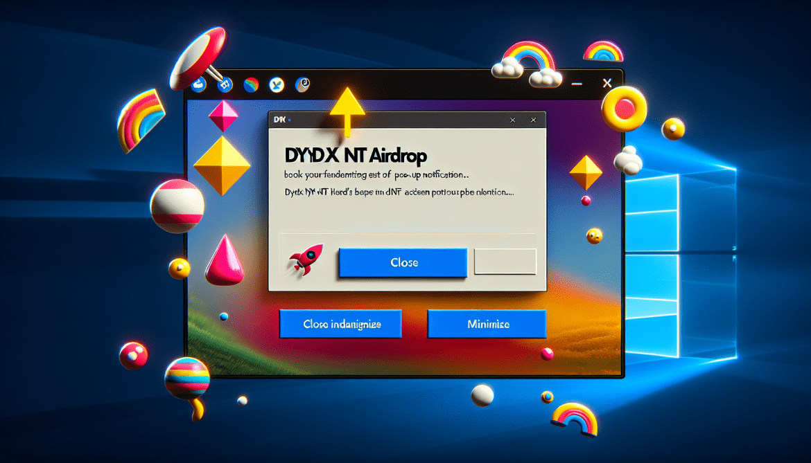 How to remove DYDX NFT Airdrop pop-ups