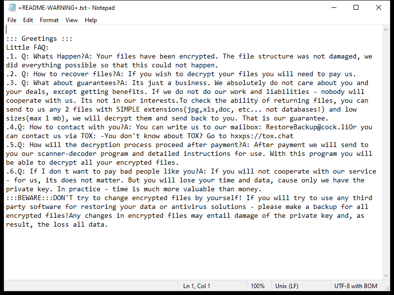src ransomware ransom note