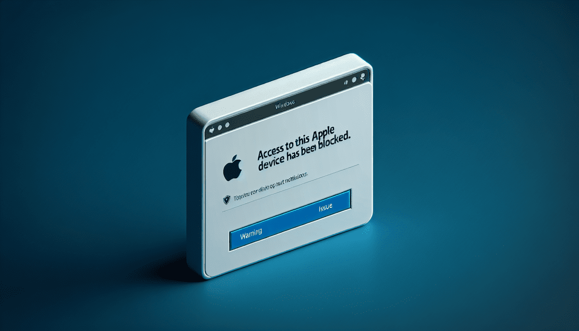 How to remove Access To This Apple Device Has Been Blocked pop-ups