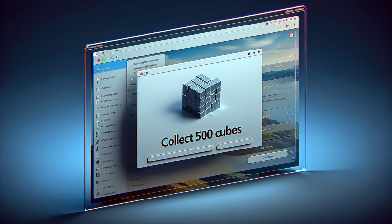 collect 500 cubes ads