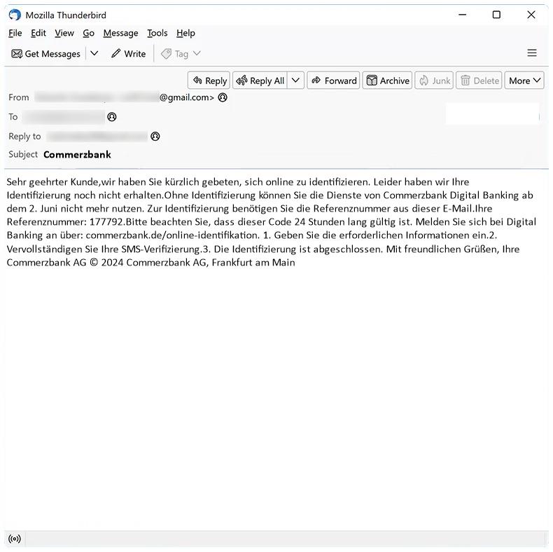 How to stop Commerzbank email scam