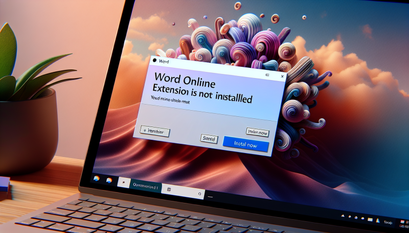word online extension is not installed ads
