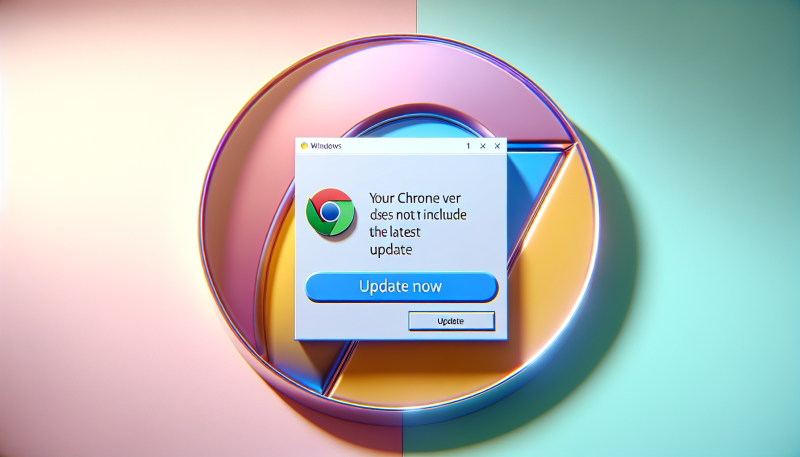 your chrome version does not include the latest update ads