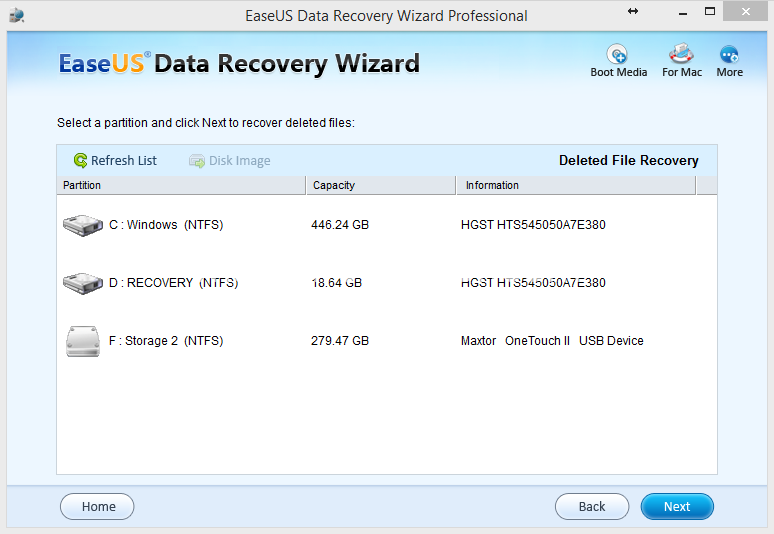 software recover deleted files
